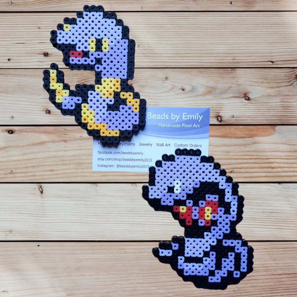 Ekans & Arbok Fridge Magnets - Handmade Home Decor - Game Room - Locker Magnets